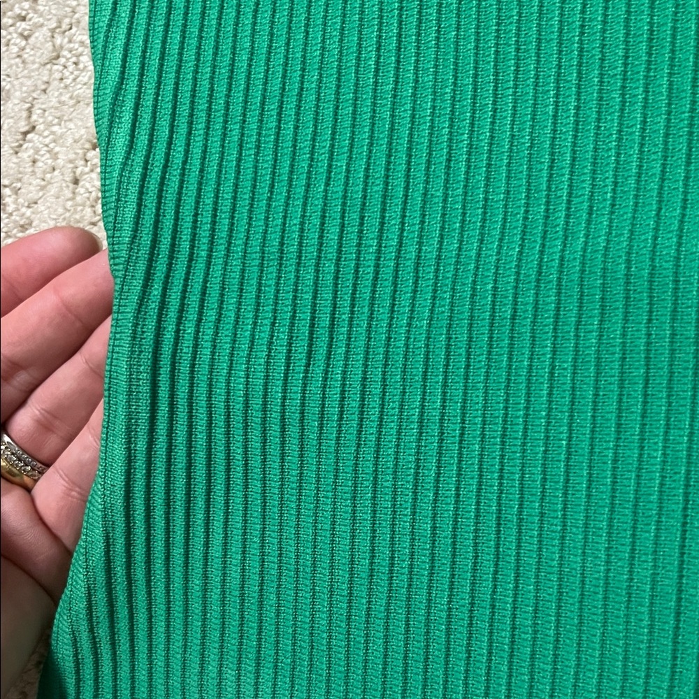 Mango Green Ribbed Tank Top - Picture 2 of 4